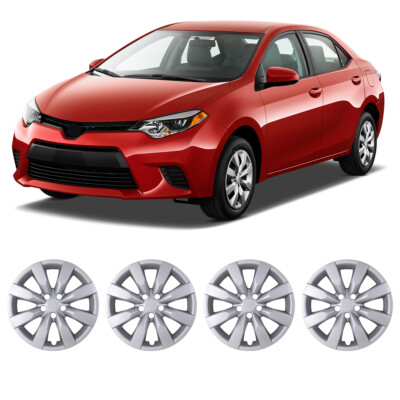 for 2014-2016 Toyota Corolla 16'' Set of 4 Wheel Covers Full Rim Snap On Hubcaps