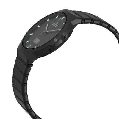 Pre-owned Junghans Force Analog-digital Black Dial Mega Solar Men's Watch 018/1938.44