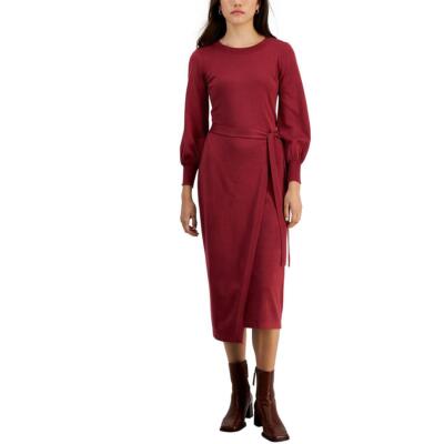 

Женское платье-свитер с поясом и длинными рукавами Taylor Petites BHFO 1494, Cognac