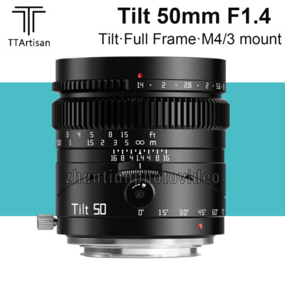 TTartisan Tilt 50mm F1.4 Full Frame MF Lens for M4/3 M43 mount Mirrorless Camera