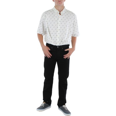 

Мужская рубашка на пуговицах белого цвета с воротником Polo Ralph Lauren Big - Tall  BHFO 4945, Multi, 711870399001