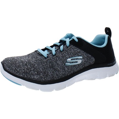 

Женские повседневные и модные кроссовки Skechers Flex Appeal 4.0 Black Mesh BHFO 3268, Black/light blue