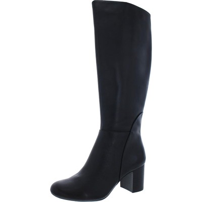 INC Женские черные кожаные высокие сапоги до колена Shoes 6 Medium (B,M) BHFO 5580