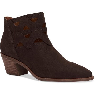Lucky Brand Womens Gezana Brown Ankle Boots Shoes 8.5 Medium (B,M) BHFO 6403