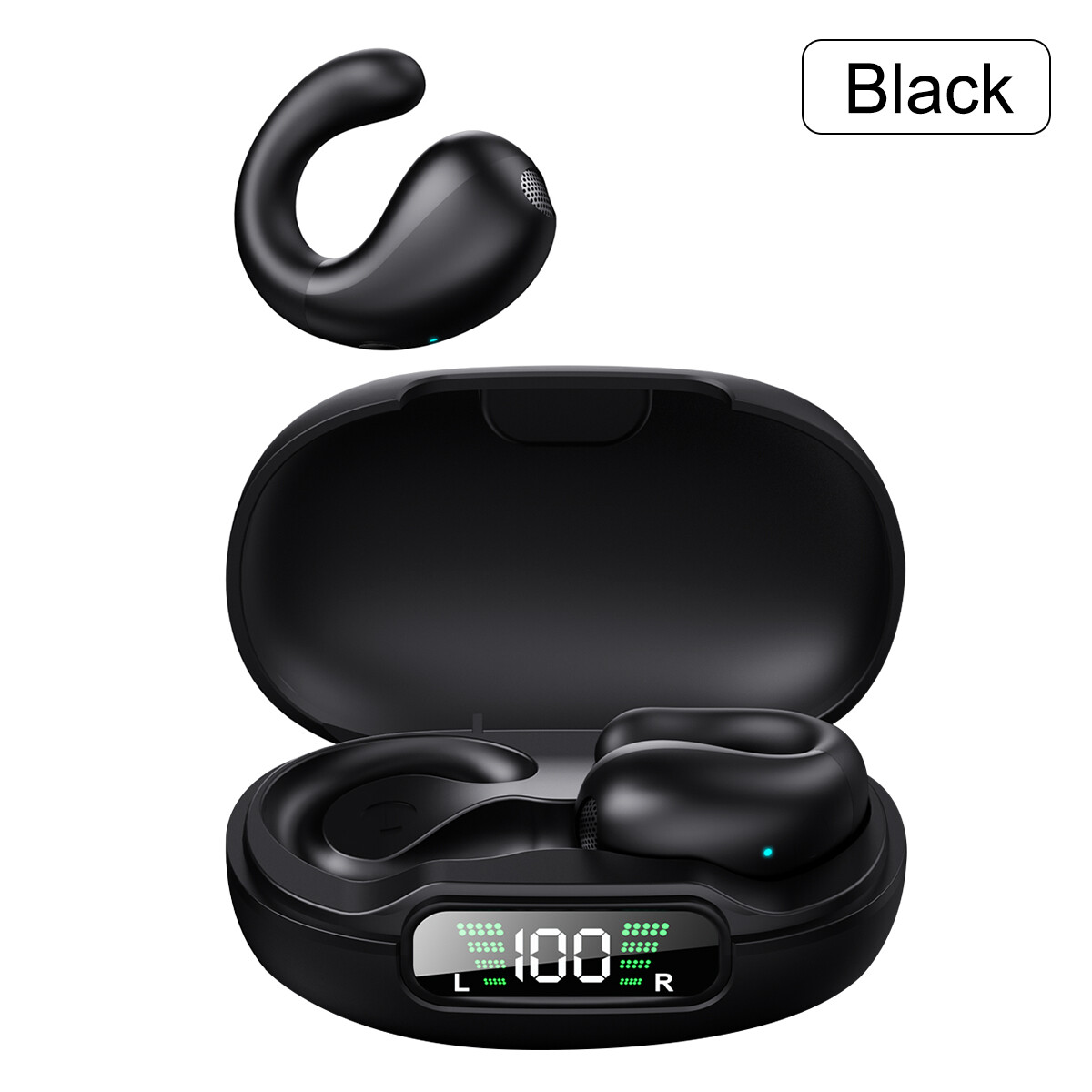 Wireless Ear Clip Bone Conduction Headphones Bluetooth 5.3 Earbuds Sport headset