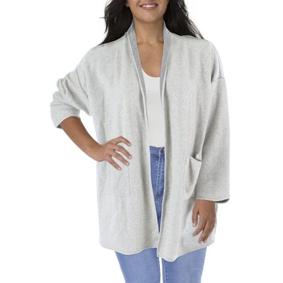 

Eileen Fisher Женский Серый Флисовый Кардиган Свитер Пальто Плюс  BHFO 4253, Ash white