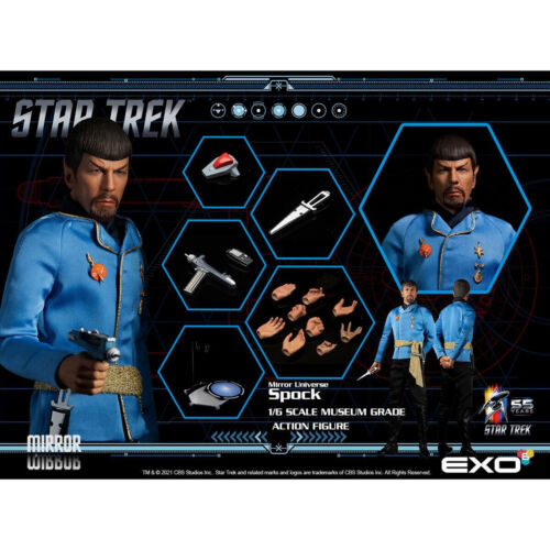 EXO-6 Star Trek TOS Classic Mirror Universe Spock 1/6 Scale 12" Figure In Stock