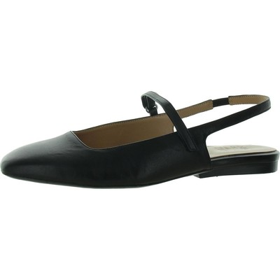 Naturalizer Womens Black Leather Slingbacks Shoes 9 Wide (C,D,W) BHFO 8562