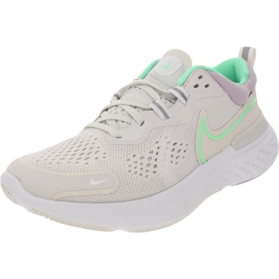 

Nike Womens React Miler 2 White Athletic and Training Shoes 7 Medium (B,M) 9652, Platinum tint/green glow/white