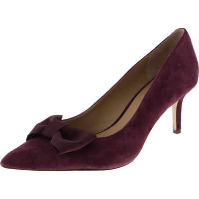Lauren Ralph Lauren Womens Lanette Bow Purple Pumps 9 Medium (B,M) BHFO 7198