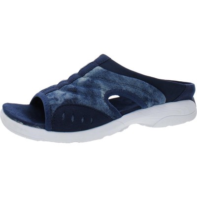 

Женские сандалии Easy Spirit Traciee 7 Navy Slide Sandals Shoes 10 Narrow (AA,N) BHFO 3484, Denim tie dye