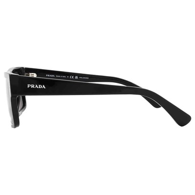 Pre-owned Prada Polarized Black Browline Men's Sunglasses Pr A10s 16k08g 59 Pr A10s 16k08g