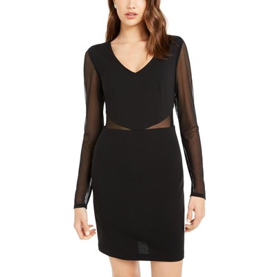 

Женское черное мини-платье с аквалангом Teeze Me Illusion для юниоров  BHFO 8083, Черный