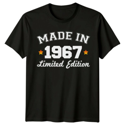 Made In 1967 Mens T Shirt 59th Birthday Gift Limited Edition