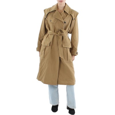 

Женский длинный плащ из твила Rag - Bone Gianna Tan, верхняя одежда  BHFO 2110, Camel, Gianna
