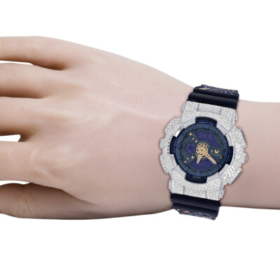 Pre-owned G-shock Casio Baby Sailor Moon 43mm Ba-110 Genuine Diamond Watch 6 1/2 Ct