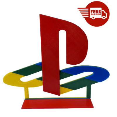 XL PlayStation Video game Logo Sign (Shelf Sign, Man Cave, Game Room) 14  Tall