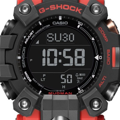 Pre-owned Casio G-shock Mudman Gw-9500-1a4jf Black Carbon Core Men's Watch In Box