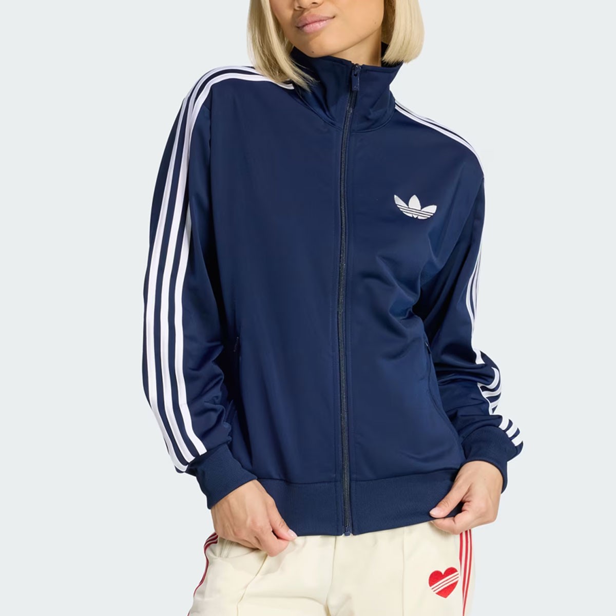 Adidas Originals Womens FIREBIRD TRACKTOP LOOSE JACKET KC9004 Indigo ASIAN SZ