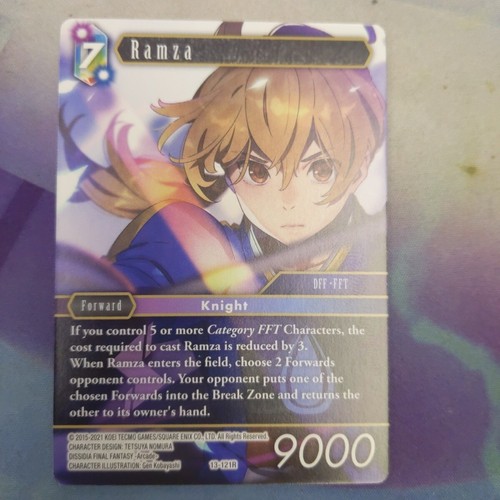 旧FFTCG ティーダ 13-181L プレミアム Chapter.13 旧FFTCG ティーダ 13-181L プレミアム Chapter.13 オヴェリア