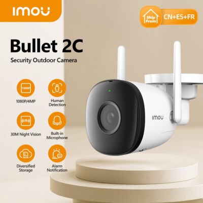 IMOU Wifi Camera Bullet 2C 4MP 2MP Surveillance IP Camera Automatic Tracking