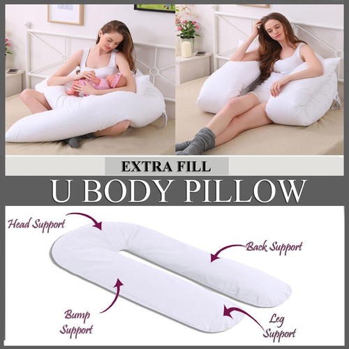 Large U Shape Pregnancy Pillow Maternity Body Support Feeding