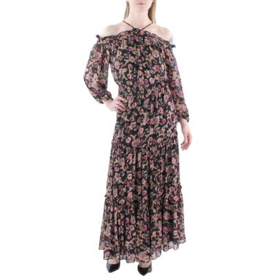 1.Женское черное миди-платье на бретелях с цветочным принтом State Womens XS BHFO 7903