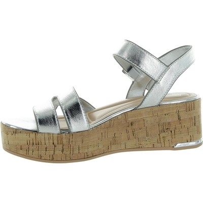 Sarto Franco Sarto Womens Tilly Silver Slingback Sandals 9 Medium (B,M) 3565