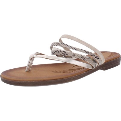 

POP Womens Boteca Multi Thong Flat Sandals Shoes 11 Medium (B,M) BHFO 4004, Natural multi, Boteca