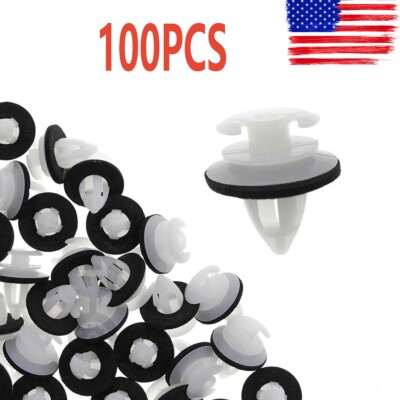 100pcs Door Trim Panel Clips for BMW 2001-2015 BMW 320i Luxury Sedan 4-Door