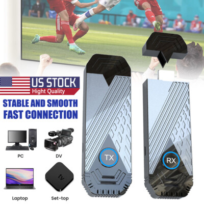 Portable Wireless HDMI Transmitter Receiver HD Video Audio Extender For PC TV