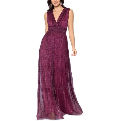 Женское розовое вечернее платье Betsy & Adam с металлическим отливом 4 BHFO 3775