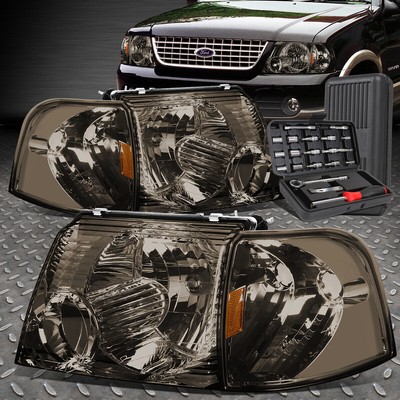 ДЛЯ 02-05 EXPLORER ДЫМЧАТЫЙ КОРПУС ЯНТАРНОЙ УГЛОВОЙ ФАРЫ ГОЛОВНОГО СВЕТА + НАБОР ИНСТРУМЕНТОВ