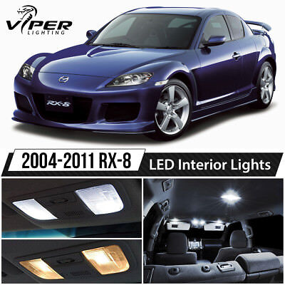 2004-2011 Mazda RX-8 White LED Lights Interior Package Kit