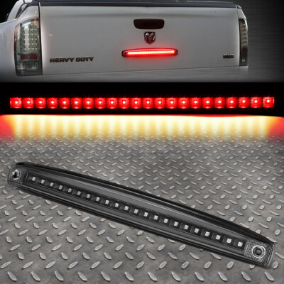 ДЛЯ 03-06 DODGE RAM ЧЕРНЫЙ КОРПУС ПОЛНОСТЬЮ СВЕТОДИОДНЫЙ ЗАДНИЙ ЦЕНТРАЛЬНЫЙ СТОП-СИГНАЛ НА ДВЕРИ БАГАЖНИКА