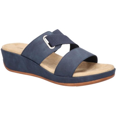 

Женские сандалии без шнуровки на танкетке Easy Street Sayre Comfort BHFO 1392, Navy/gore, Sayre