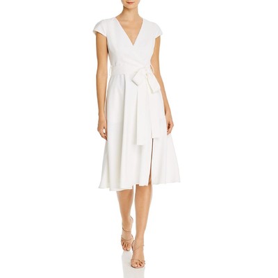 

Офисное миди-платье Black Halo Womens Pandora Knit Cap Sleeves BHFO 5154, Белый