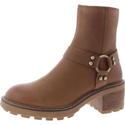 Steve Madden/ женские ботильоны Cordelia из кожи на блочном каблуке; обувь BHFO 4918