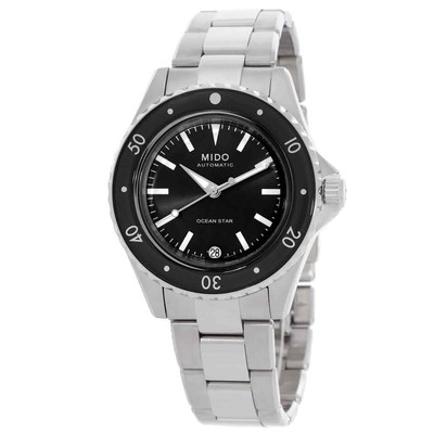 Женские часы Mido Ocean Star с автоматическим черным циферблатом M0262071105100