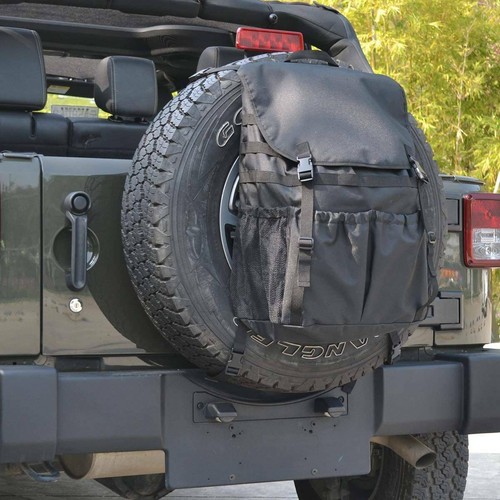Heavy Duty Cargo Storage Bag Spare Tire Backpack Kit for Jeep Wrangler