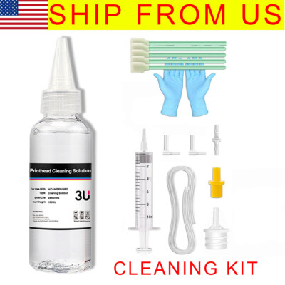 Printhead Cleaning Kit HP, Epson,Canon, Brother & Lexmark 100ml High Efficiency
