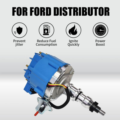 New Distributor HEI For Ford F-150 F-250 E-100 E150 300 4.9 l6 Inline 6 Cylinder