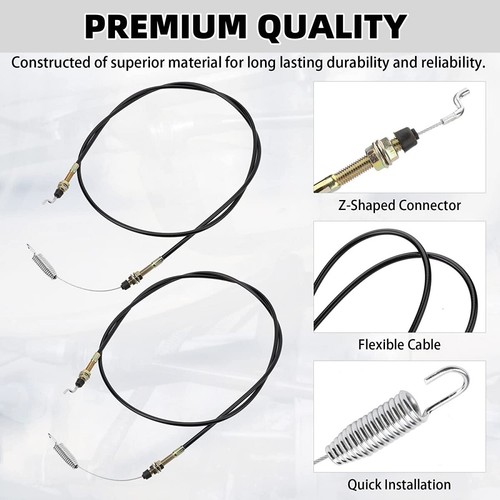 2Pcs Shifter Cable 2-11082 For Chuck Wagon Trail Wagon Land Master CW-11 CW-413