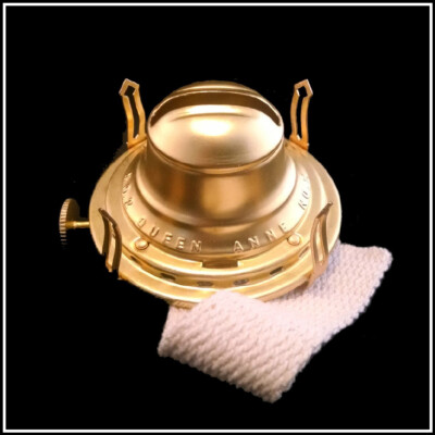 BEST QUALITY AVAILABLE NEW REPLACEMENT #2 QUEEN ANNE SOLID BRASS OIL LAMP BURNER
