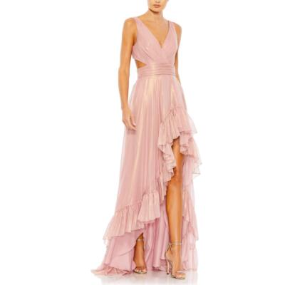 Женское шифоновое переливающееся вечернее платье Mac Duggal BHFO 4489