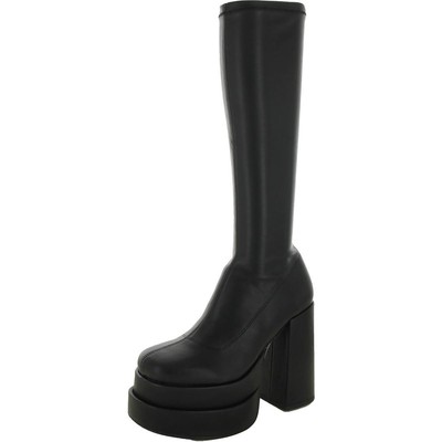 Женские черные повседневные сапоги до колена Steve Madden 8 Medium (B,M) BHFO 2931