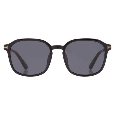Pre-owned Tom Ford Smoke Square Men's Sunglasses Ft0893-k 01a 56 Ft0893-k 01a 56 In Gray