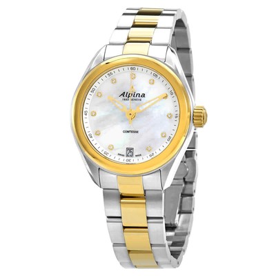 Alpina Comtesse Quartz Diamond Ladies Watch AL-240MPWD2C3B
