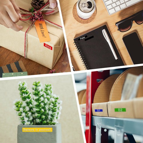 5PK For DYMO Organizer Xpress Label Maker 3D Embossing Tape 520109 Black 3/8"