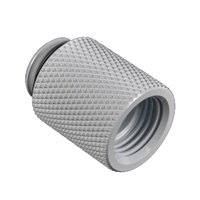 Bitspower G1/4'' Male to Female Extender Fitting, 20mm, Deluxe White